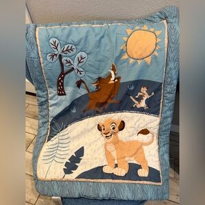 Lambs & Ivy Disney Babies Lion King Kids Quilt & fitted sheet- crib/bed size